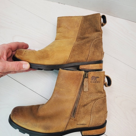 Sorel Shoes - Sorel Phoenix Zip Waterproof Leather Suede Ankle Boots Wmn 7 City-Ready Gorpcore